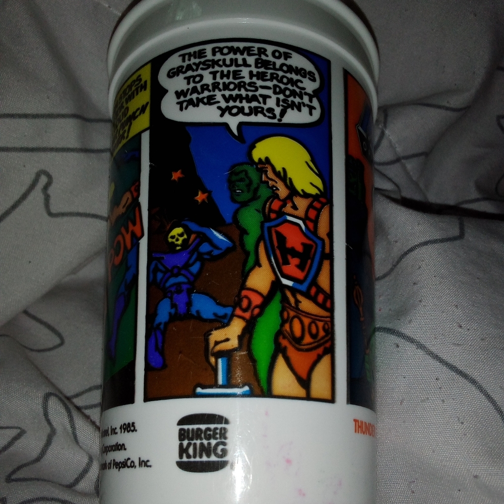 Masters Of The Universe 1985 He-Man Pepsi Burger King Comic Collector Cup - Picture 5 of 8